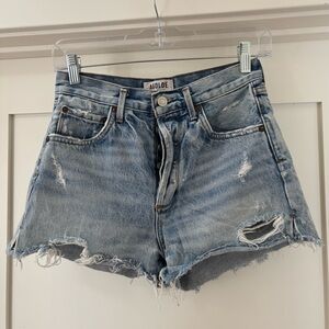 AGOLDE Parker Shorts Blue Jean Denim Cutoff 25